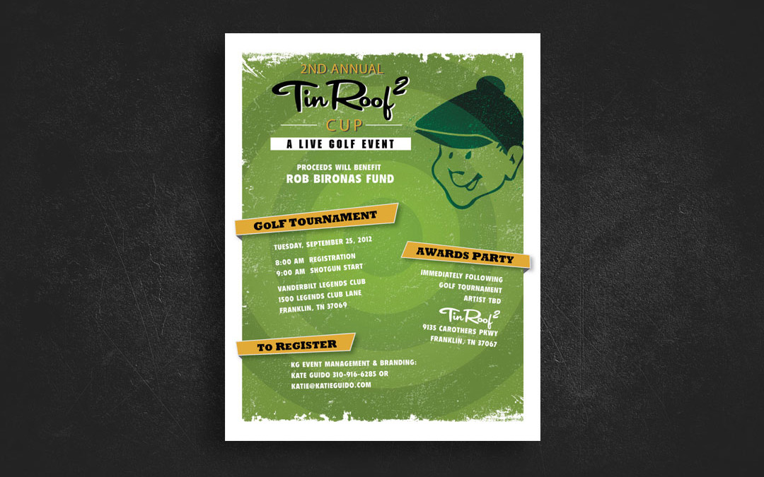 Tin Roof Golf Poster