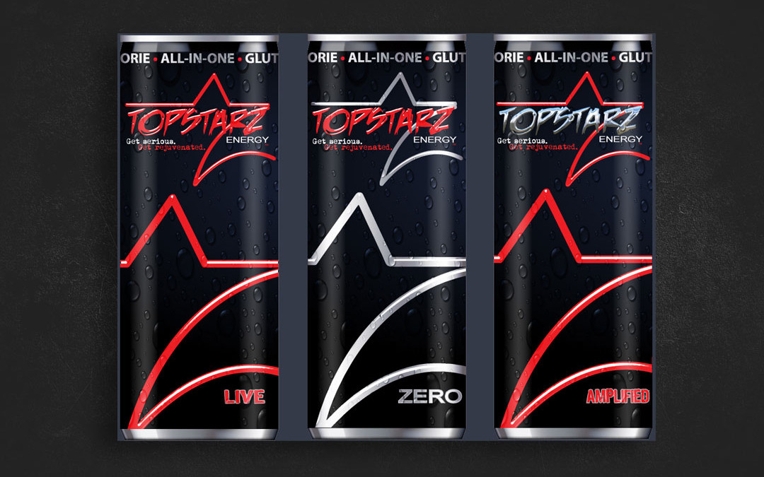 Topstarz Energy Can Illustrations